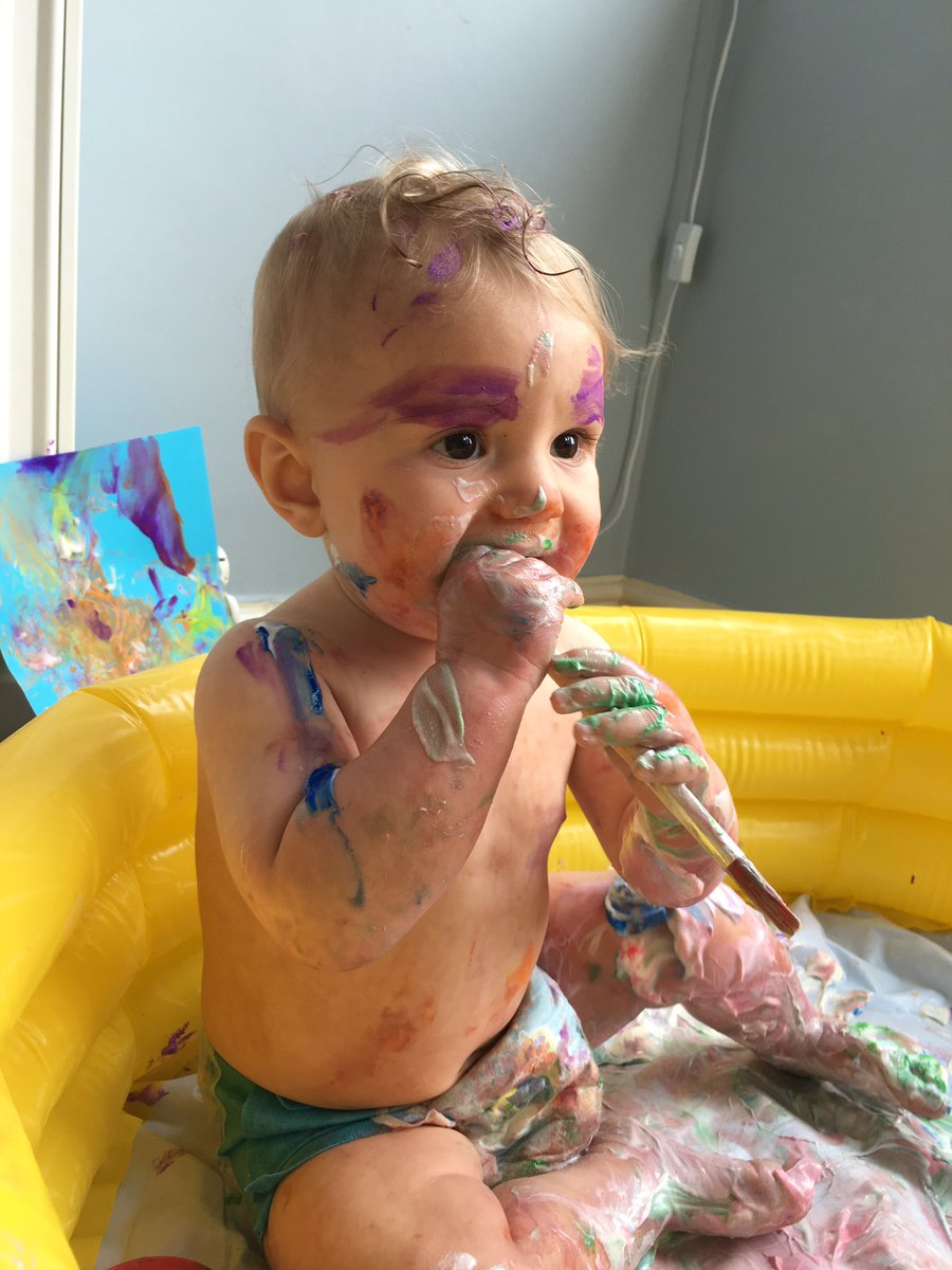 Thrice_Trouble's tweet photo. #messyplay today #mummyblogger #baby #fun https://t.co/BEIXyPQX3t