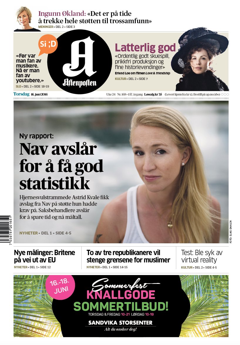 #Aftenposten. Rapport: Nav-saksbehandlere avslår for å spare tid og få god statistikk