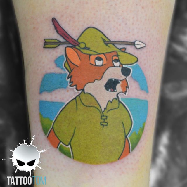 Evie Yapelli on Instagram Total delight making this custom Robin Hood for  dearchels Check out her IG she makes r  Nerdy tattoos Disney tattoos  Cool tattoos