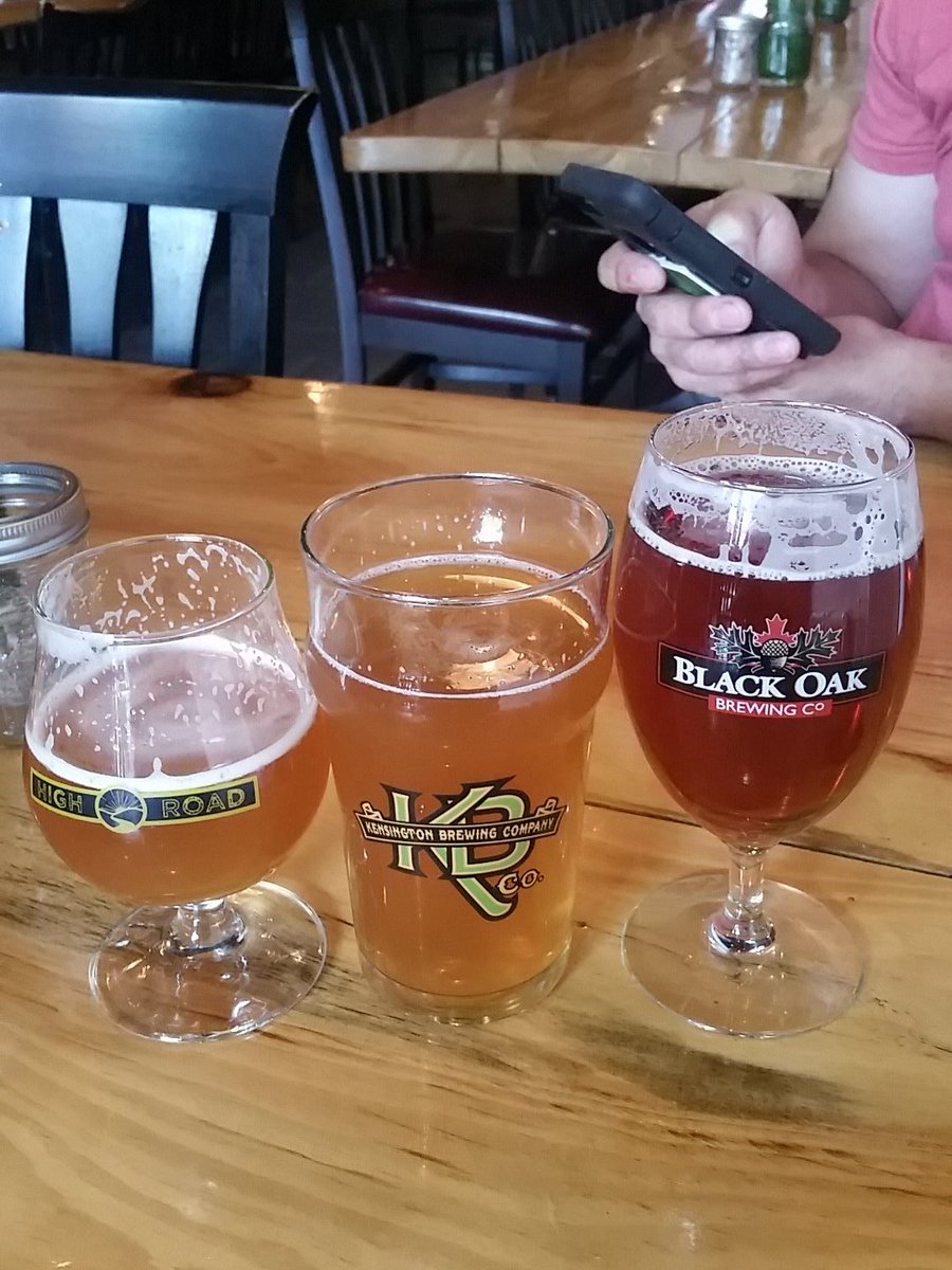 NCProjectBrew's tweet photo. @HighRdBrews @BlackOakBrewing @drinkgoodbeer just a few of the pints at #trinitycommon #ncprojectbrew https://t.co/hhrfZu5oD8