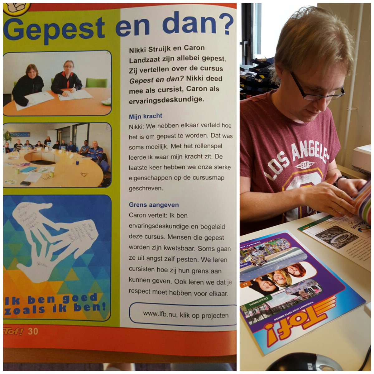 Nikki en Caron <a href="/Tofblad/">Ik ben Tof!</a> praten over LFB training Gepest en dan? <a href="/LFBNederland/">LFB</a> 
Nieuwsgierig geworden??  ☎ of 💻 ons👍
