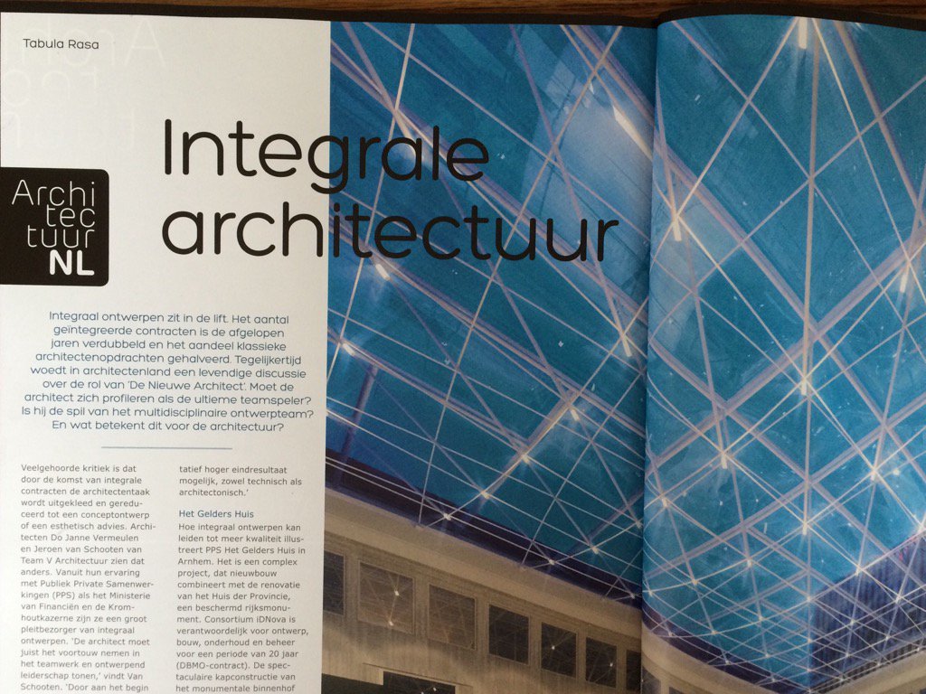 Het #GeldersHuis in #ArchitectNL1  als voorbeeld van een goede samenwerking.