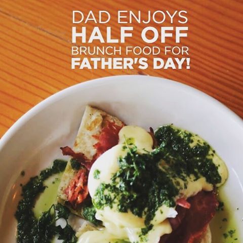 We're celebrating dads w half-off of #brunch on #fathersday! Show dad you love him! #atxeats #eastsideeats