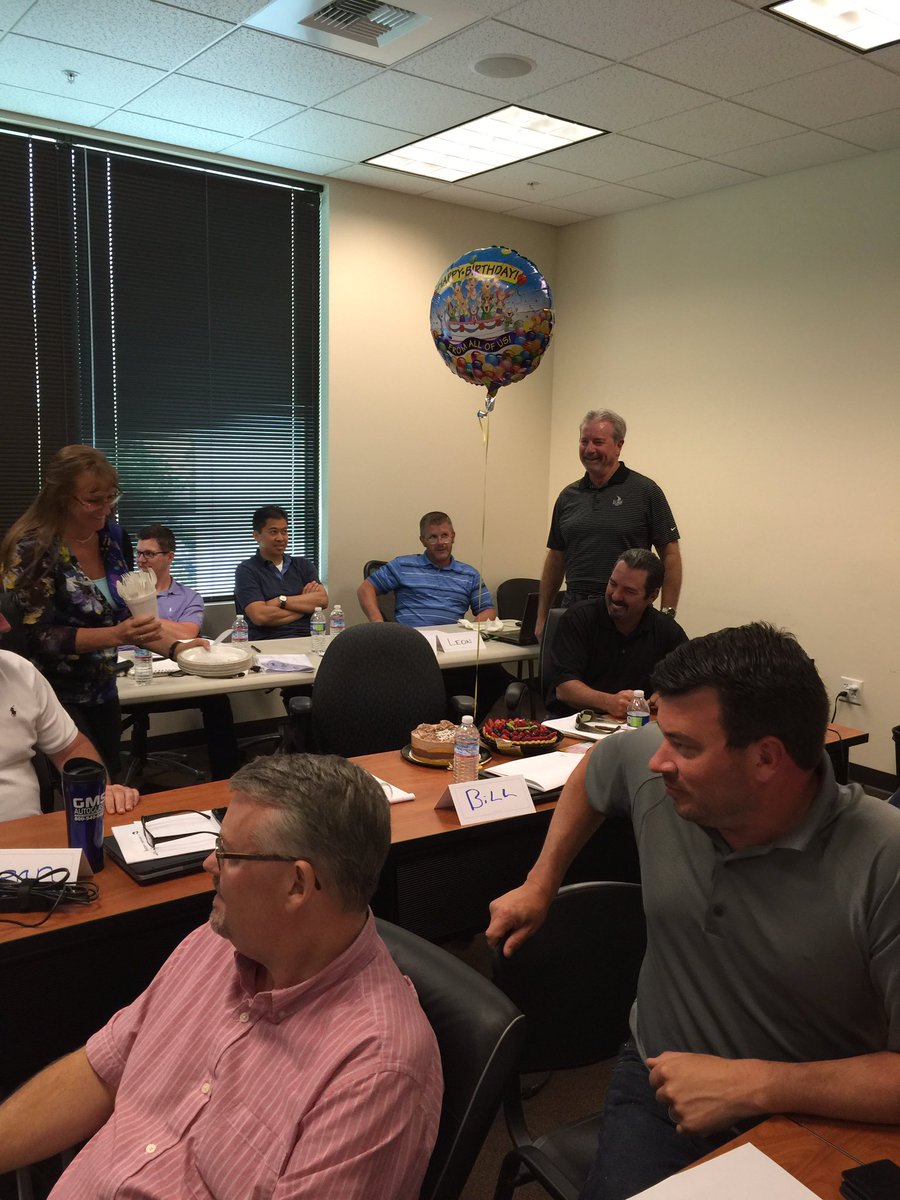 MichaelCamello's tweet photo. Acknowledging Bill Blakes Milestone birthday &amp; 30 year anniversary with CX during NCAL/PNW training session #CXWest https://t.co/DLZcwUfEFe