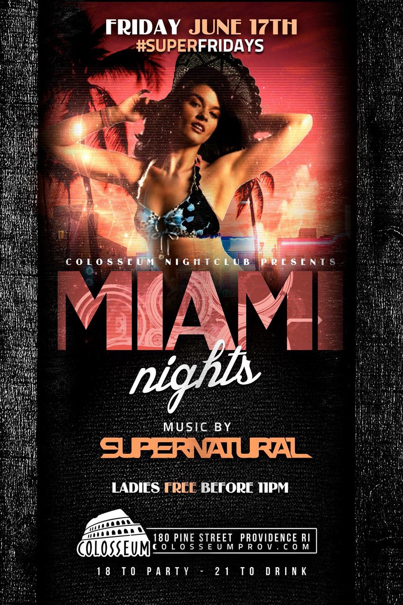 #SuperNatural #MiamiNights #SuperFridays
