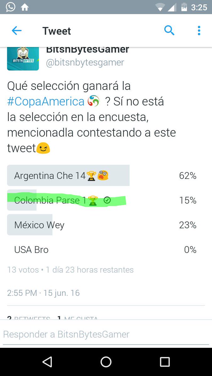JuanAndresPuert's tweet photo. @bitsnbytesgamer Error Épico #Parce ... #JaviPro #ColombiaGritaGol https://t.co/XxieOanrIz