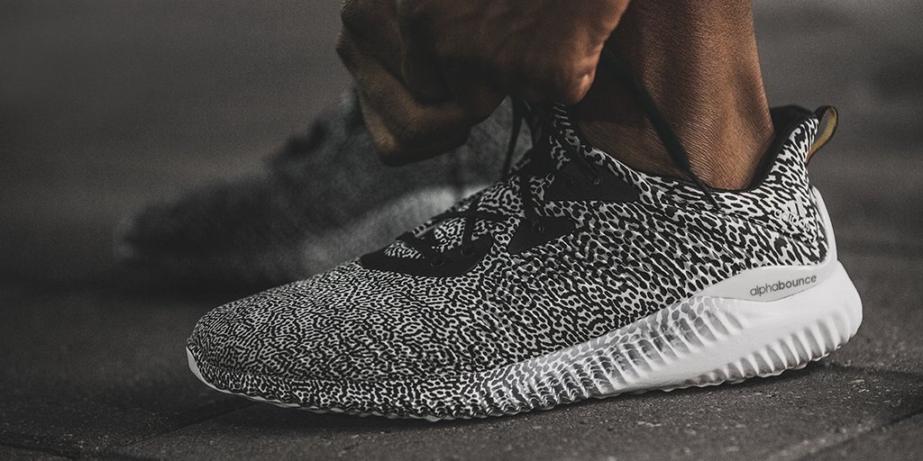 SneakerShouts's tweet photo. On foot look at the Adidas Alpha Bounce "Iron Metallic" 

Select sizes available -> https://t.co/RzZsYBO3h2 https://t.co/SGYYaBNQlb