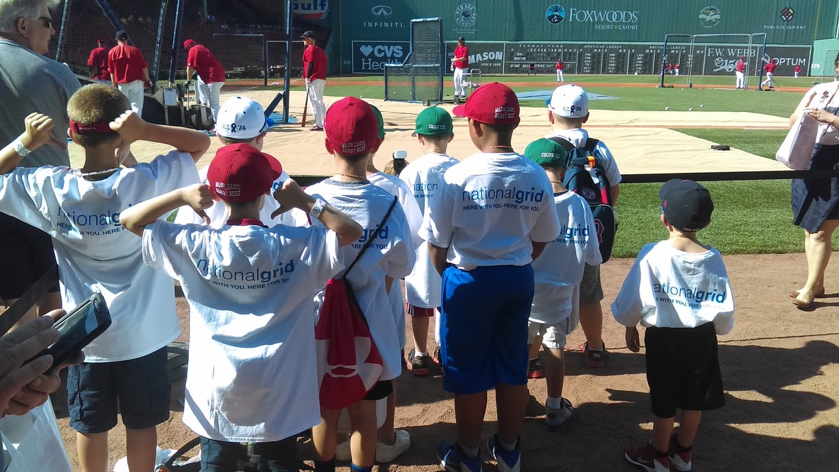 RedSoxFund's tweet photo. Thank you @nationalgridus &amp; @HanleyRamirez for taking us to the ball game! From, Auburn LL!! https://t.co/GtYwZ8isGQ