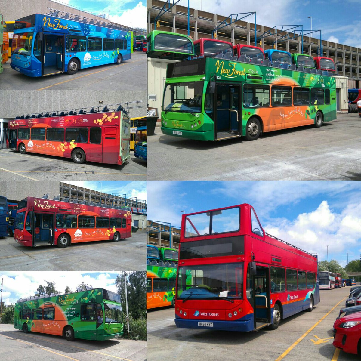 Busbabe's tweet image. @AdamEkeen Go Southcoast New Forest Tours de-roofed today at Poole garage.