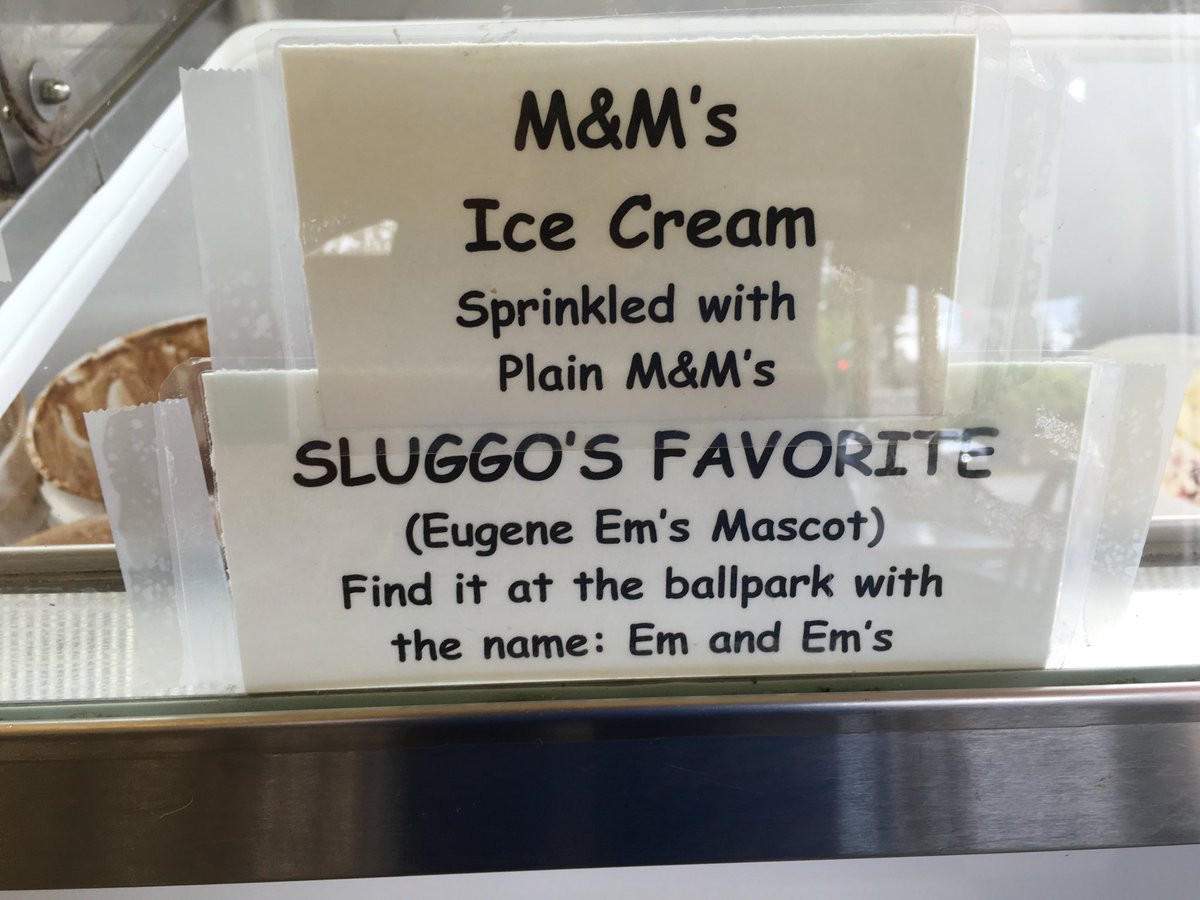 PrincePucklers's tweet photo. Our famous @EugeneEmeralds M&amp;Ms ice cream is here! Get it at the next game or at our shop. #Eugene https://t.co/tDdj9IjVvq