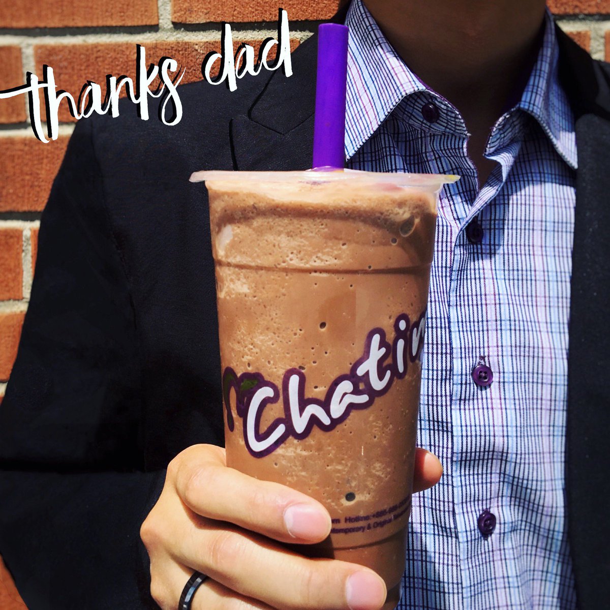 ChatimeCanada's tweet photo. #TeaTogether with Dad this Father's Day! Simply tell our Tearista you're a proud Dad and tap your card to DOUBLE up! https://t.co/G03ynf9q5z