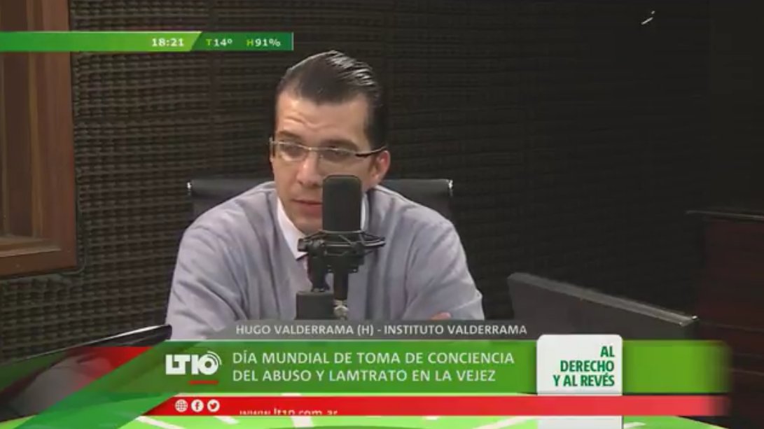 radiolt10's tweet photo. Día Mundial de Toma de Conciencia del Abuso y Maltrato en la Vejez #AlAire Hugo Valderrama-Neurólogo https://t.co/t8yLlvRlxy