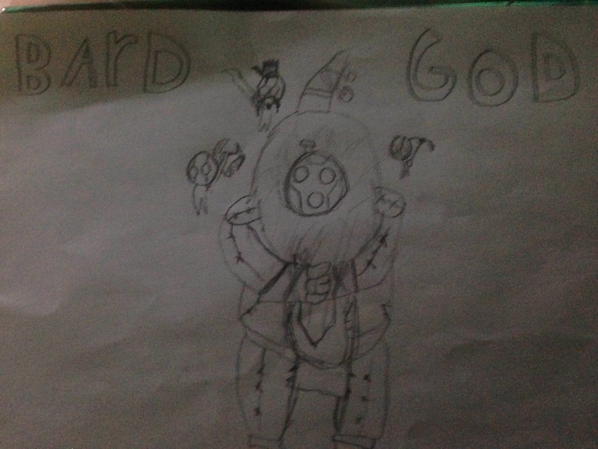 Nettioma1's tweet photo. @NR1Jungle rempis The bard god ja hänen pikku ystävät #bardgod #fanart #good https://t.co/z7yY6tBnSj
