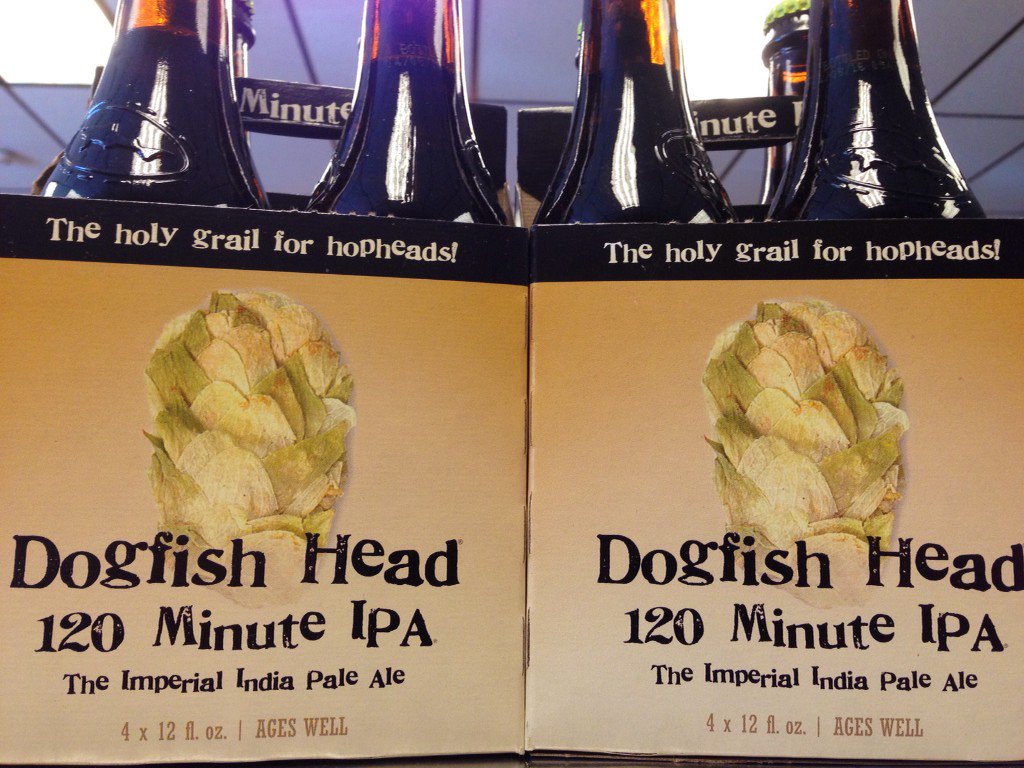 Heeeeeeeh!  Dogfish Head 120 Minute IPA.  Right now!  <a href="/dogfishbeer/">Dogfish Head Brewery</a>