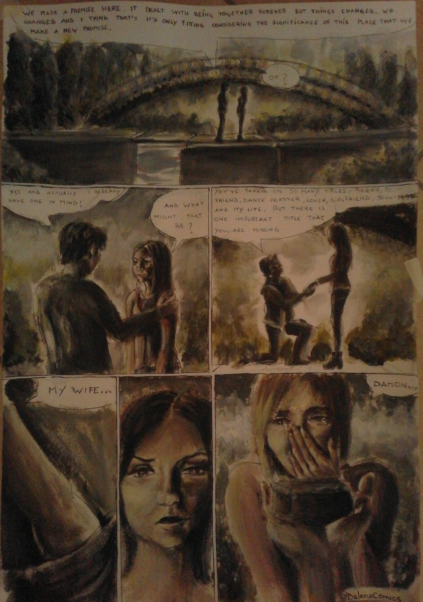 DelenaComics's tweet photo. Comic Strip: "It Cleared Up"
Writer: @EldestDamon 
Artist: @Cam16Dc  
 
#DelenaComics #DelenaRainKissSpotProposal https://t.co/t22sEWJsIB