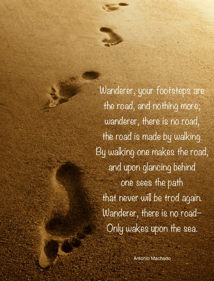 Clarimonde_G's tweet photo. @TheFixGym Your #KeepGoing reminded me this poem by Antonio Machado #thereisnoroad #theroadismadebywalking https://t.co/CXCISujHOI