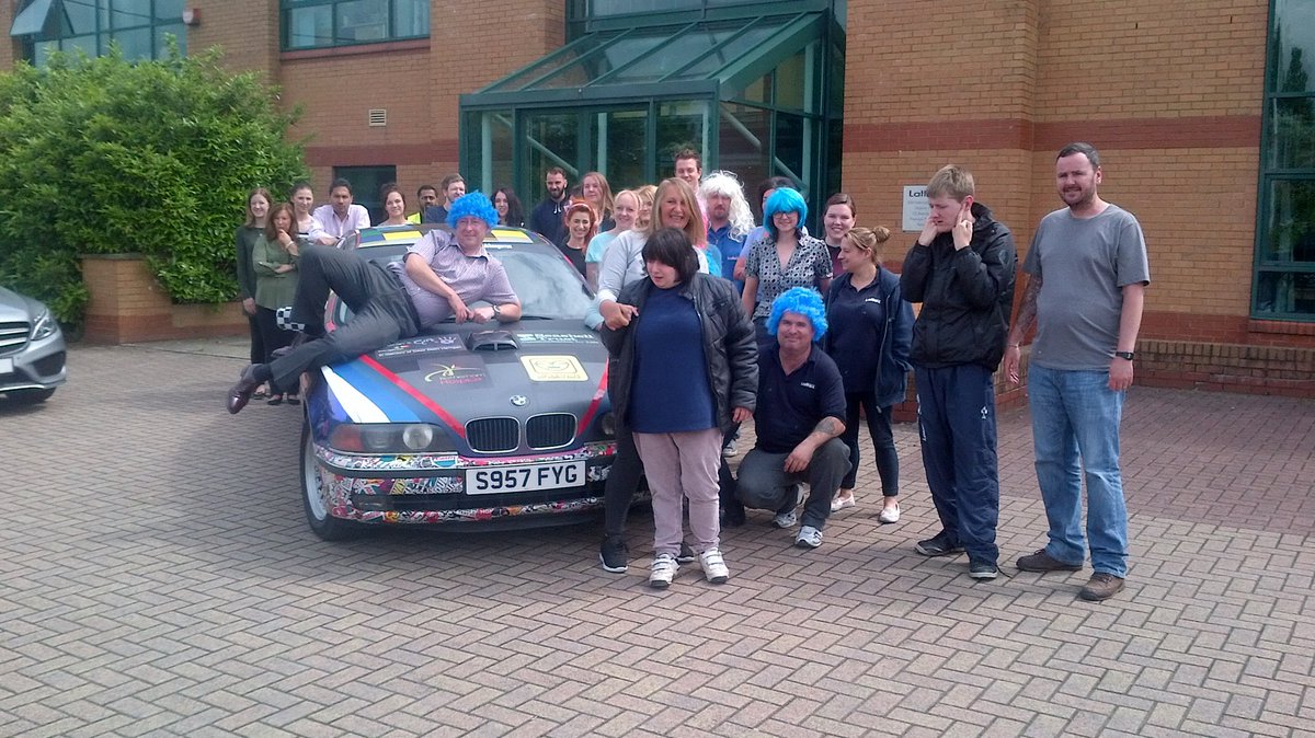 TeamBMW5's tweet photo. Paul at @LaltexGroup today meeting friends from @Seashelltrust, one of the charities we're supporting on @MCoBrally https://t.co/GqGf4L9vds