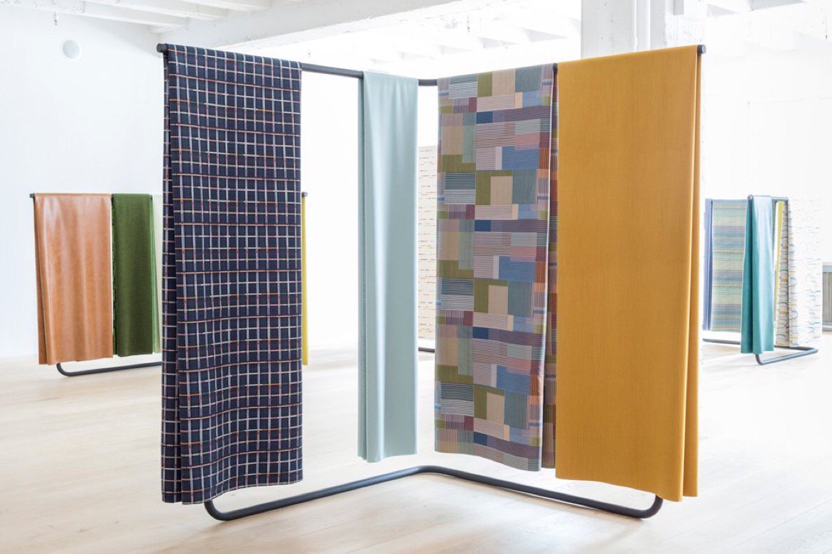 DesignApplause's tweet photo. 👏 installation by #LeonRansmeier new textiles by @jongeriuslab 👏#ScholtenBaijings @maharam #neocon2016 https://t.co/eJkly71VbJ