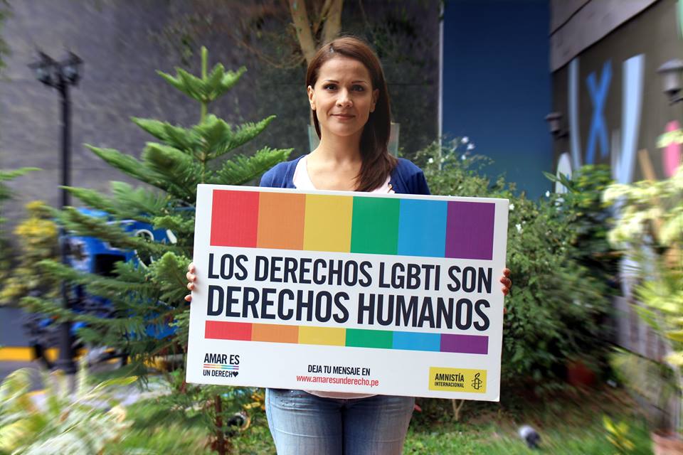 amnistiaperu's tweet photo. Gracias a @21Cordeliamar por sumarse a nuestra campaña por la igualdad de derechos. Únete en https://t.co/iuTsfWtbxn https://t.co/VIXDrgMDm1