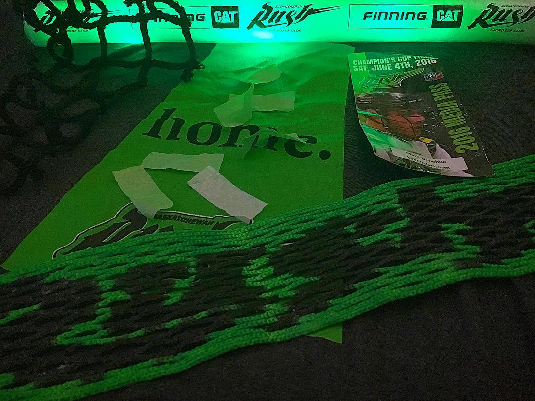 Still finding souvenirs from the <a href="/NLL/">NLL</a> Champion's Cup finale in Saskatoon! <a href="/SaskRushLAX/">Saskatchewan Rush</a> home games are 👌!