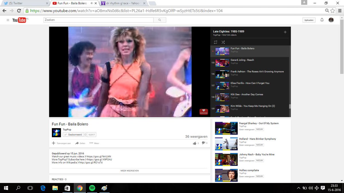 PCorMobile's tweet photo. @AVROTROS dit is geen #FunFun #BailaBolera maar #DrRhythm van #GRace #Toppop #YouTube @YouTube #Eighties #jaren80 https://t.co/xs3i782WBz