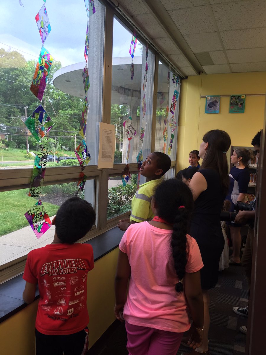 The #teamfelegy 5th grade legacy art project is now on display <a href="/HyattsvilleMD/">City of Hyattsville</a> library.