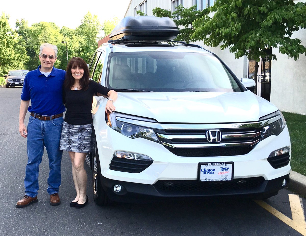 PerryHonda's tweet photo. Thanks to Adrienne B. (&amp; Tony) for buying your Honda Pilot from Perry Snitkin!

perrys@clintonhonda.com

#perryhonda https://t.co/6J2yetk7um