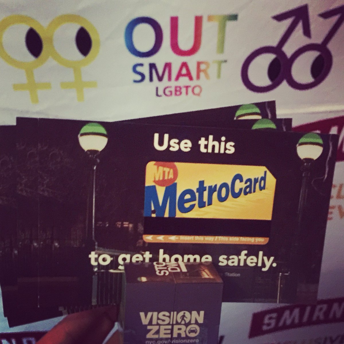 OutSmartLGBTQ's tweet photo. Travel Smart @ Henrietta Hudson's #outsmartlgbtq #lgbtq #nyc #pride #MTA #DOT #NYCpride #gay #travelsmart https://t.co/WXIqbcWBkE