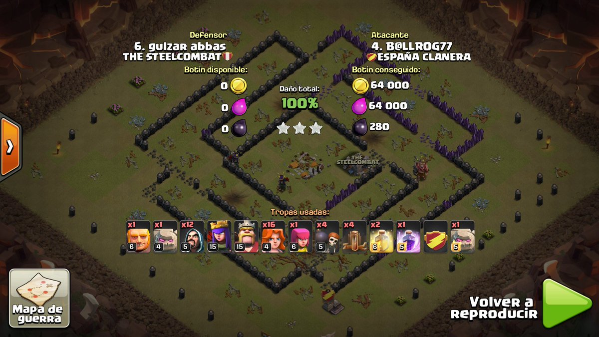 Espanaclanera's tweet photo. 3 grandes ataques de 3 grandes jugadores🙌 De lo mejor de nuestro clan!👌💎Y cada vez nos gustan mas las valquirias😍💦 https://t.co/PexgzLmBkp
