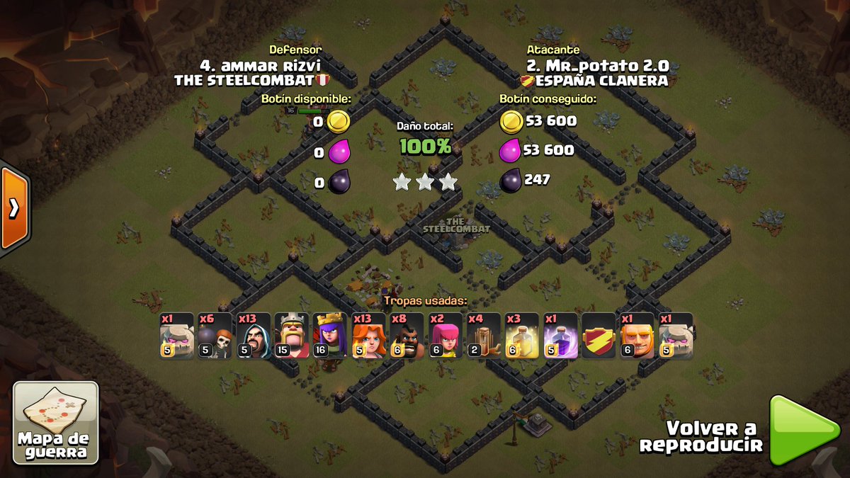 Espanaclanera's tweet photo. 3 grandes ataques de 3 grandes jugadores🙌 De lo mejor de nuestro clan!👌💎Y cada vez nos gustan mas las valquirias😍💦 https://t.co/PexgzLmBkp