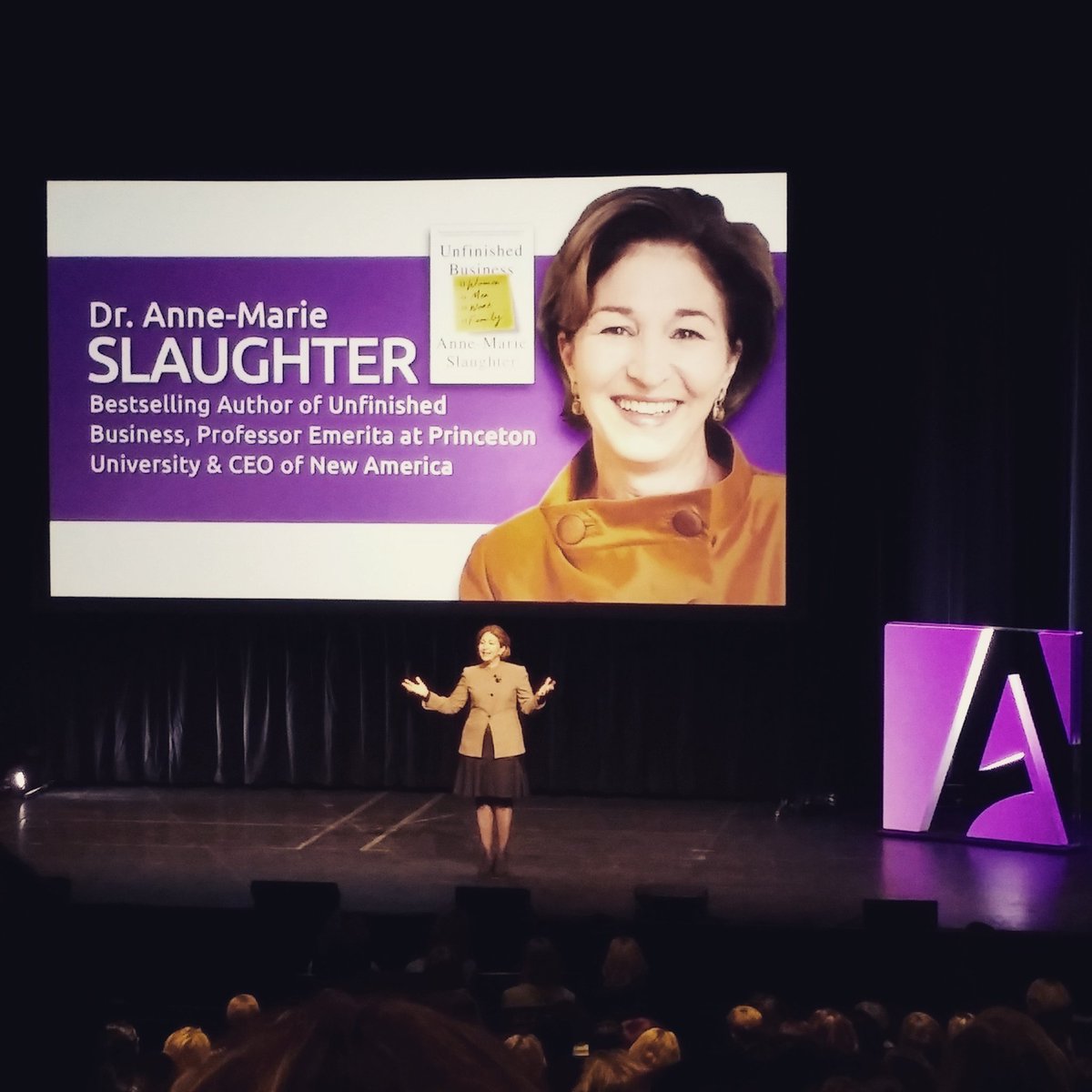 Amazing speaker on family's correlation to leadership of women and the revolution we must work to achieve #TheARTof