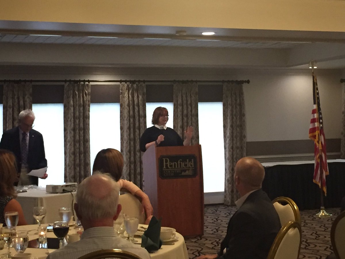 JonAlhart's tweet photo. Way to go @ClaudiaBurcke - tremendous year as @PenWebRotary Prez! #Rotary https://t.co/4B1FSADzJH