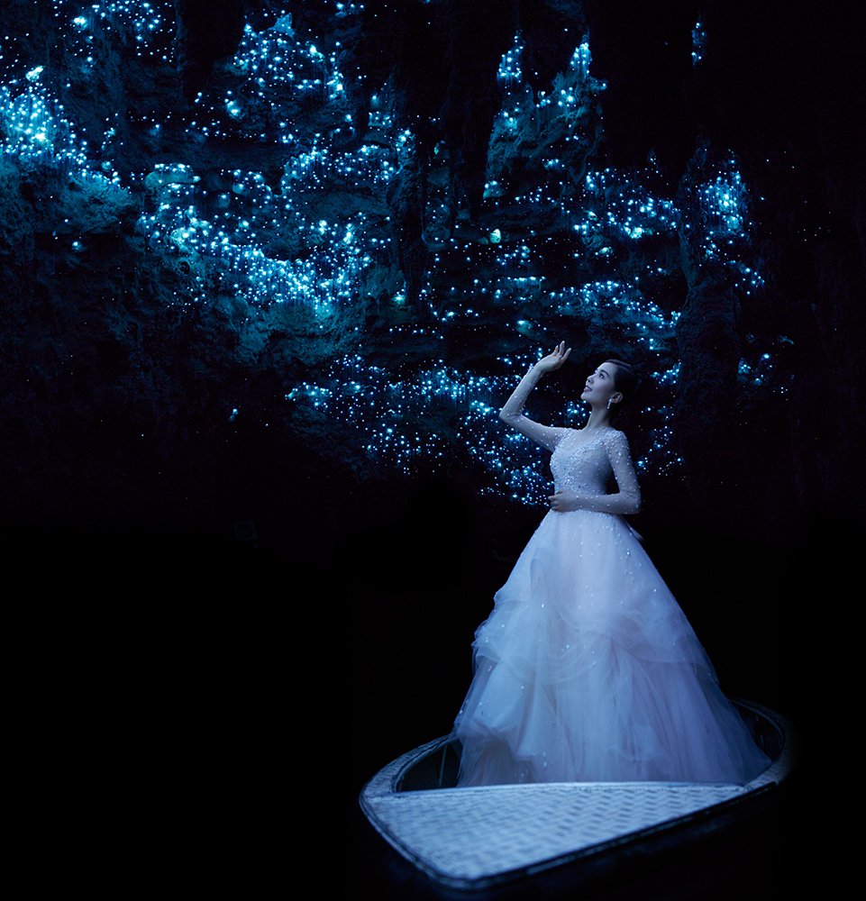 WaitomoCaves's tweet photo. Celebrity couple #NickyWu &amp; #CeciliaLiuShishi chose our Waitomo Glowworm Caves for their pre-wedding photo's... https://t.co/v1H0XT7Sol