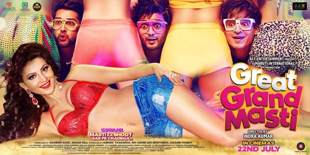 ZoomTV's tweet photo. Here's another poster of @Riteishd, @AftabShivdasani &amp; @vivek_oberoi starrer, #GreatGrandMasti https://t.co/RSJe98upf8