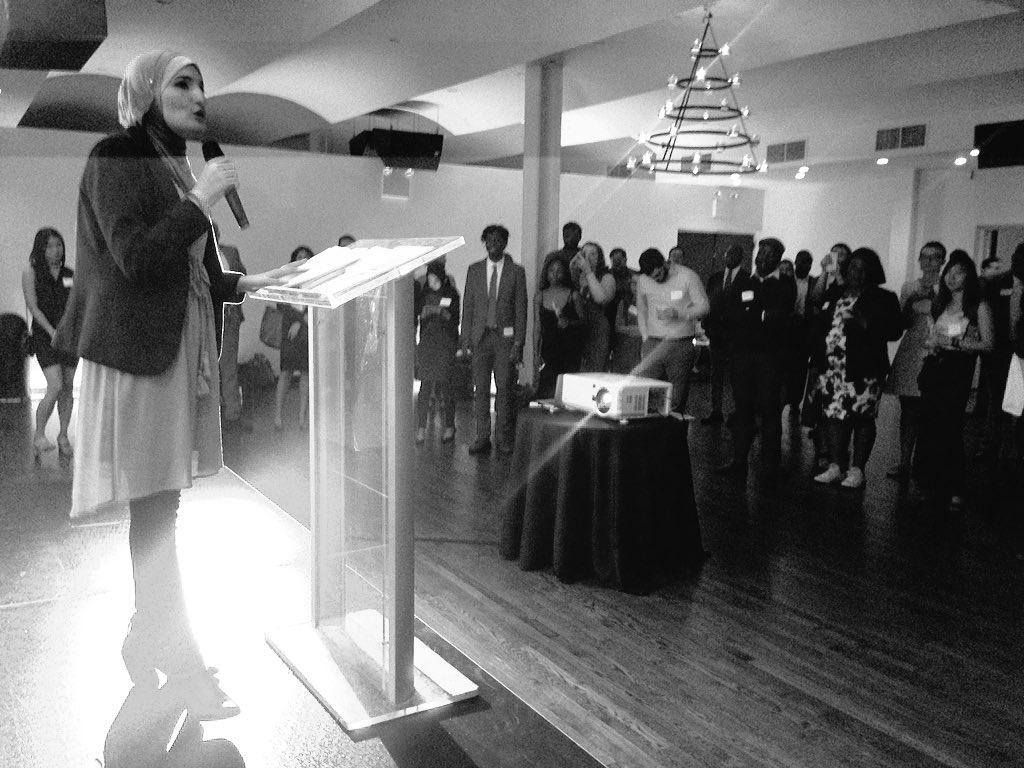 Amanda_R_Matos's tweet photo. #getdisrupted with Linda Sarsour @NLC_NYC https://t.co/946n9mqDCR