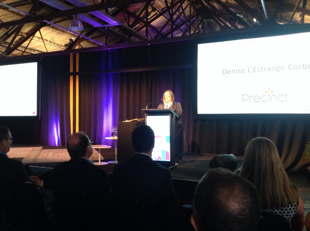Denise L'Estrange-Corbet presenting her world view (pun intended) <a href="/Corenetkiwi/">CoreNet New Zealand</a> #ageofthecity