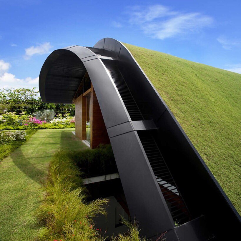 Did you know about it? Amazing home with impressive green roof, Singapore #Roofing #Awesome #BetterWorld #DidYouKnow