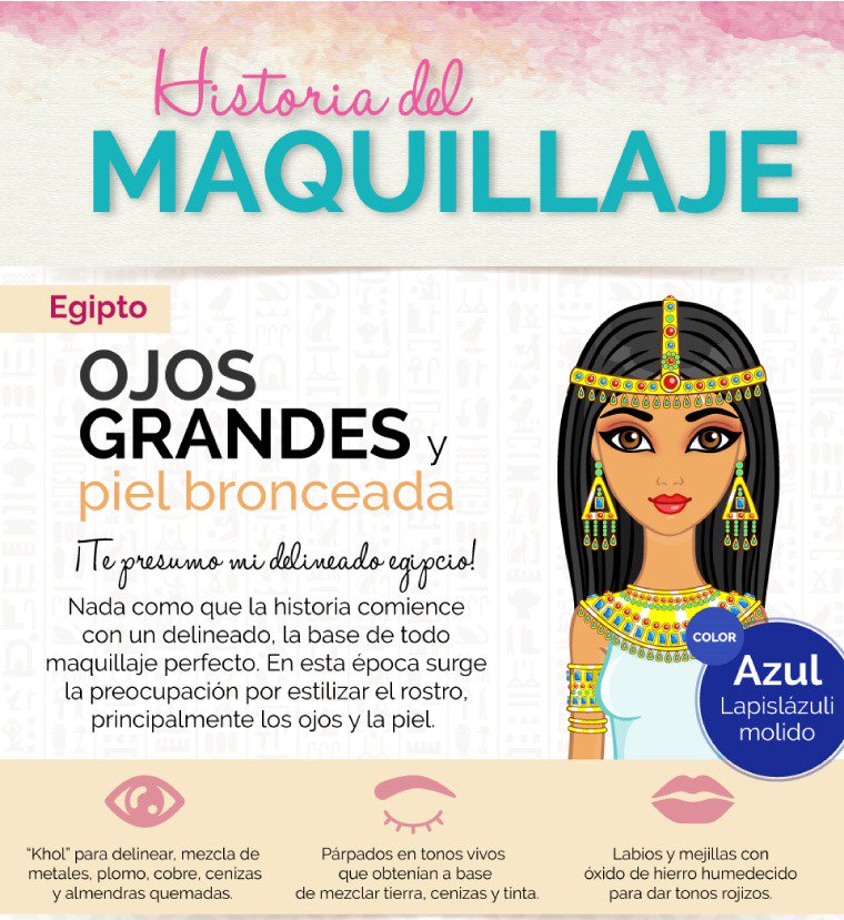 beyondcol's tweet image. ¿De dónde viene el maquillaje?.. Su historia en esta infografía: goo.gl/smFwdk