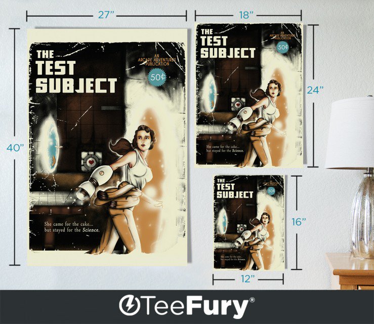 teefury's tweet photo. Poster Focus "The Test Subject" by @COutpouring is available in different sizes on TeeFury! https://t.co/WU073FZQrO https://t.co/8rVGDdfTkC