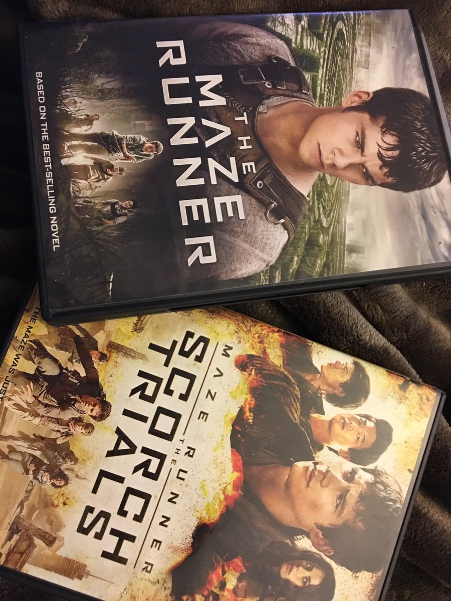 MsMcCoy's tweet photo. I see the titles of 2 great books, I think the movies were horribly inaccurate, I wonder why James Dashner let them https://t.co/y3sjJ0BgEY