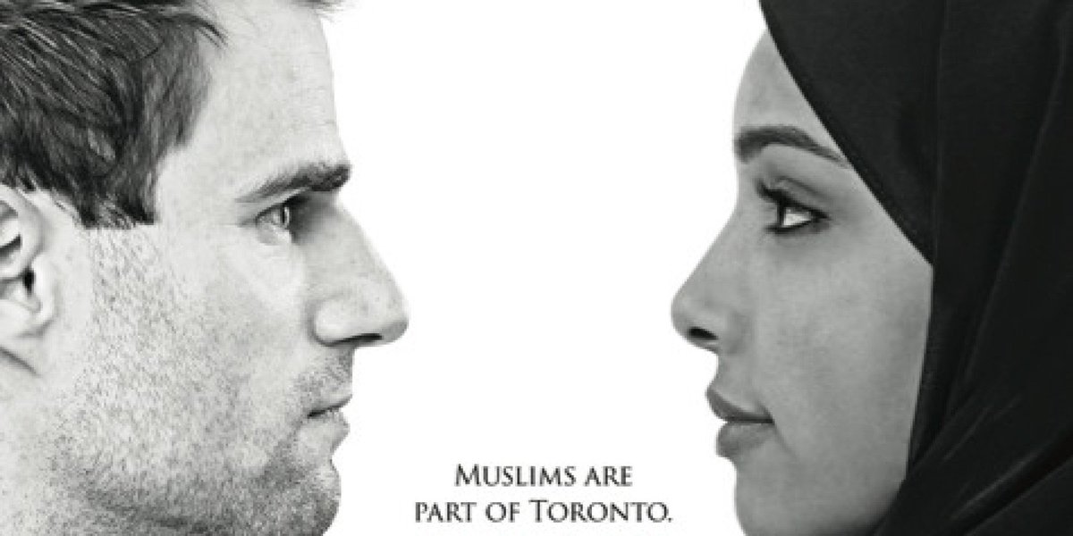 HuffPostCanada's tweet photo. Toronto ads perfectly debunk idea that Muslims don't belong here https://t.co/94peQHIlDY https://t.co/MrqW0QVsBB