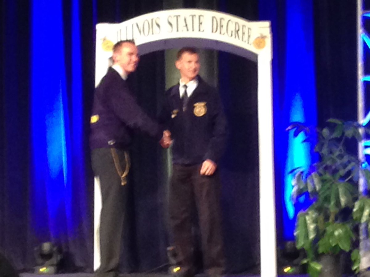 OkawvilleFFA's tweet photo. Kevin Koch @kevinkoch1997 received his State FFA Degree tonight. #buildffa #ilconv16 https://t.co/pafWWzERfP