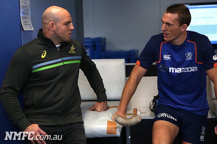 Great to have Wallabies captain <a href="/stevemoore83/">Steve Moore</a> at the club today!
