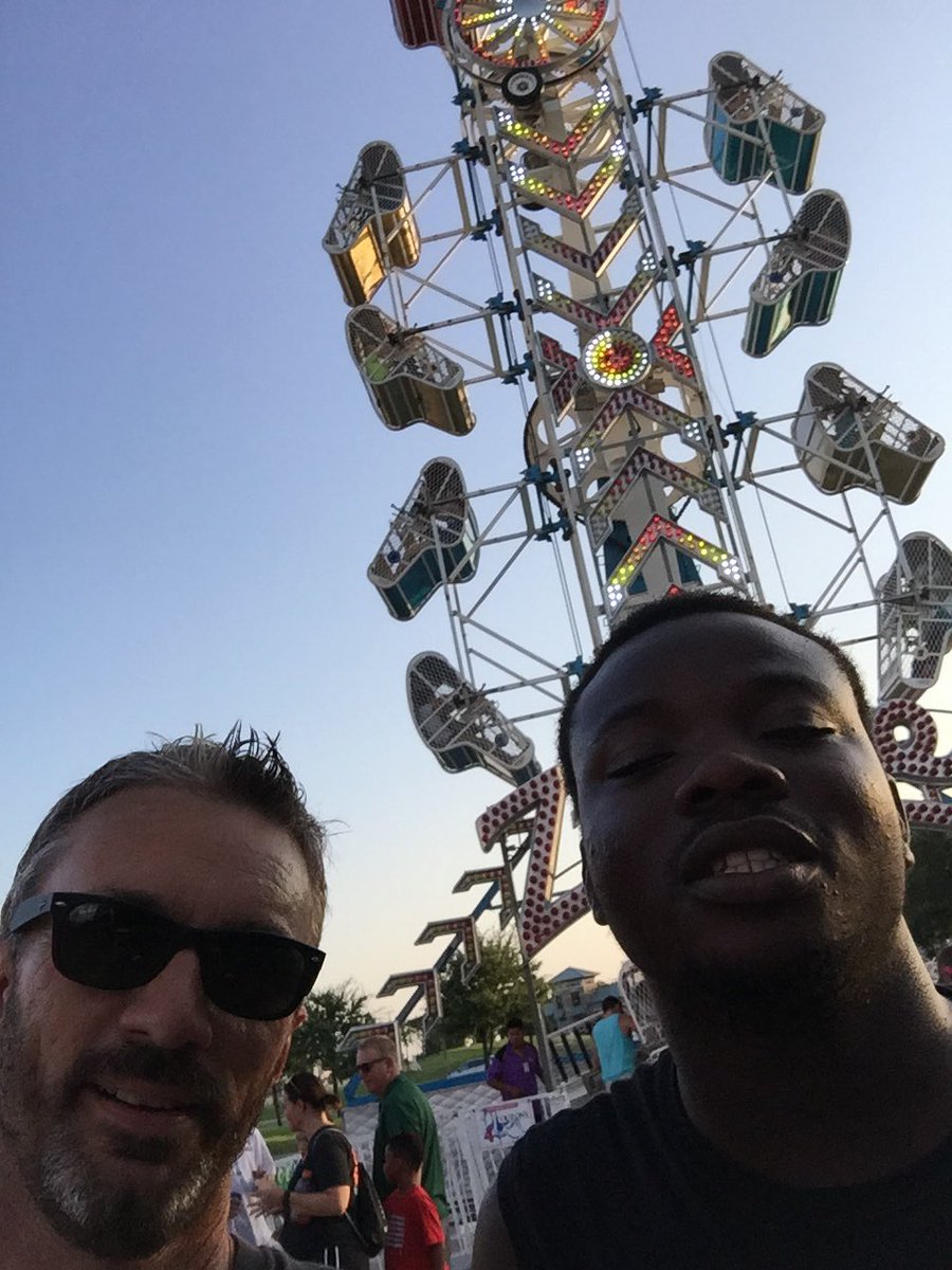 LloydBlank's tweet photo. Me and @wilsonizekor21 right after we got off the Zipper! #collidesummer @FBWylie #VBS https://t.co/51BwvHkFq1