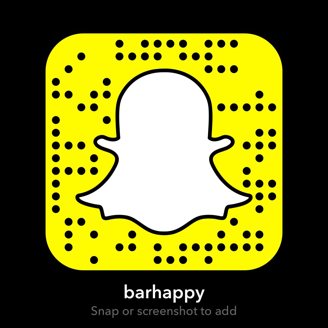 We are now on #Snapchat follow us <a href="/barHappy/">barHappy</a>