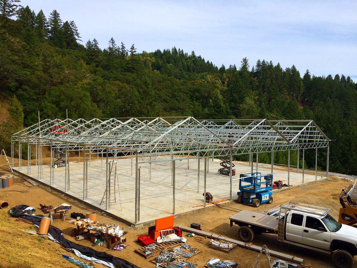 VitalGardenSupp's tweet photo. ✅ #Nextg3ngreenhouse #LightDep all framed up
& ready to start putting coverings & #ShadeSystem on! Wait till u 👀 it! https://t.co/5PvcfcnX0A