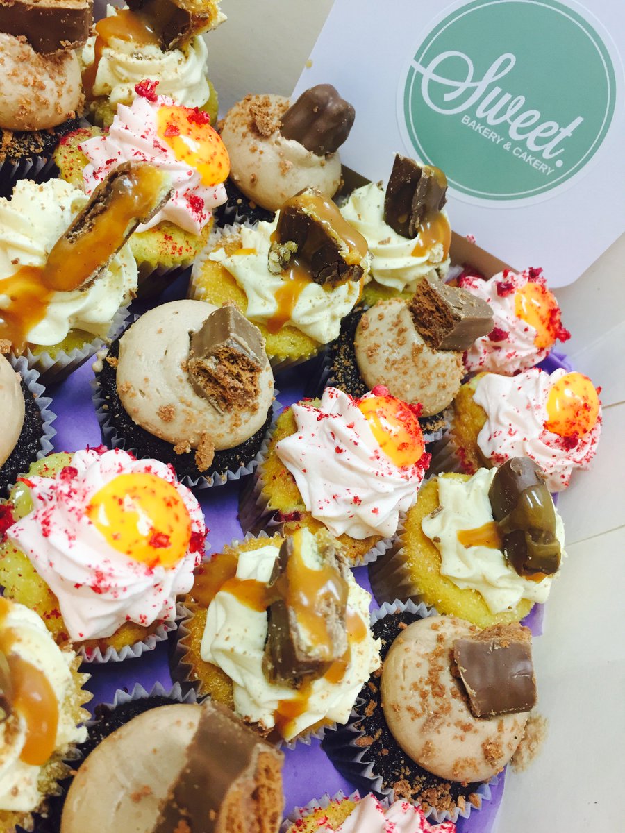 Adcorp's tweet image. We just got delivered some AMAZING looking cupcakes from Snorkel. Made with sweetness by #SweetBakeryandCakery