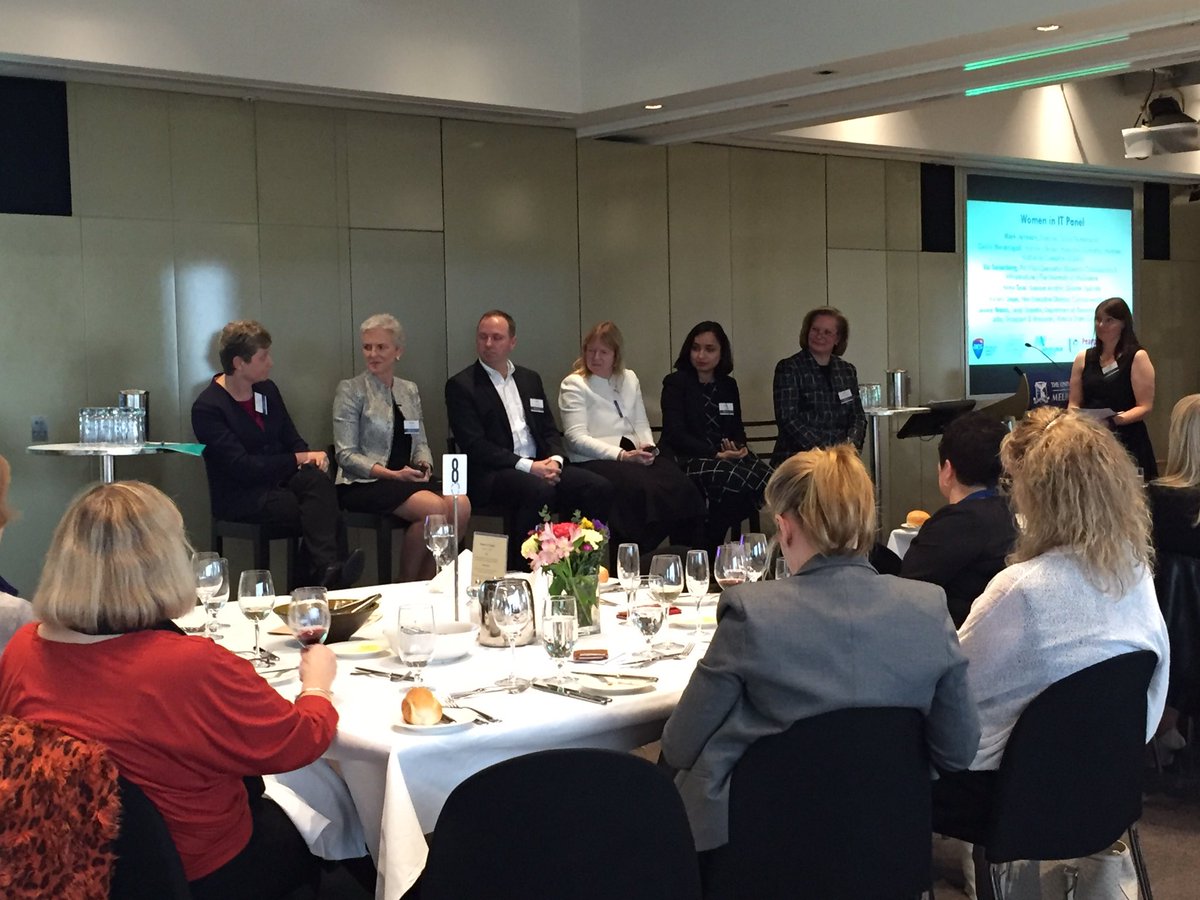 Inspiring to hear IT career start stories from women that have paved the way! @ACS_Vic @unimelb @karinv #whatapanel