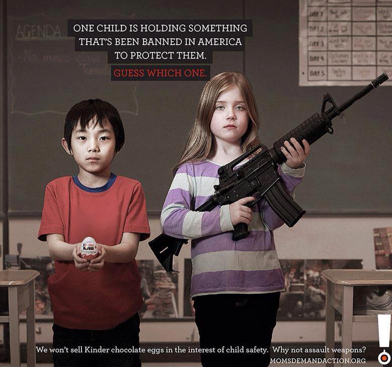 BPerzanowski's tweet photo. One child is holding something that's been banned in America. Guess which one #filibuster #NotAbsolute #StandStrong https://t.co/TDEx6hf0pP