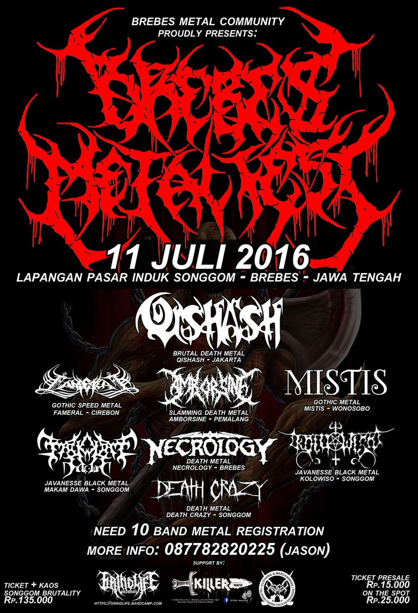 We confirmed for BREBES METAL FEST 11 July 2016 at Songgom - Brebes, see you in the pits !!! <a href="/IDDMinfo/">IDDM</a> <a href="/Hai_Demos/">Hai Demos</a>